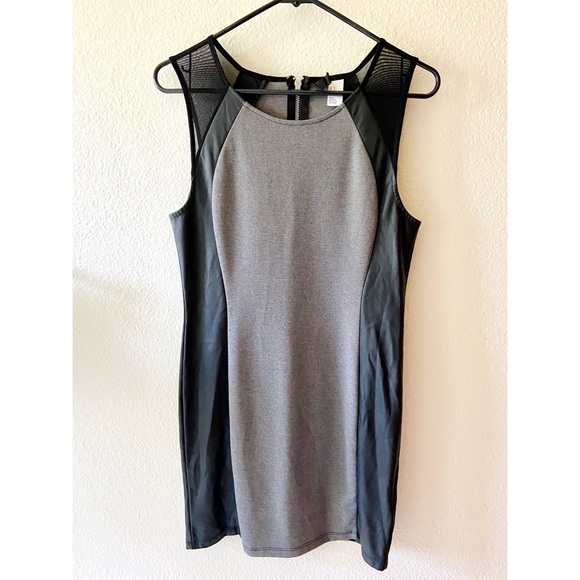 H&M Dresses & Skirts - H&M Leather Mesh Inset Bodycon Dress